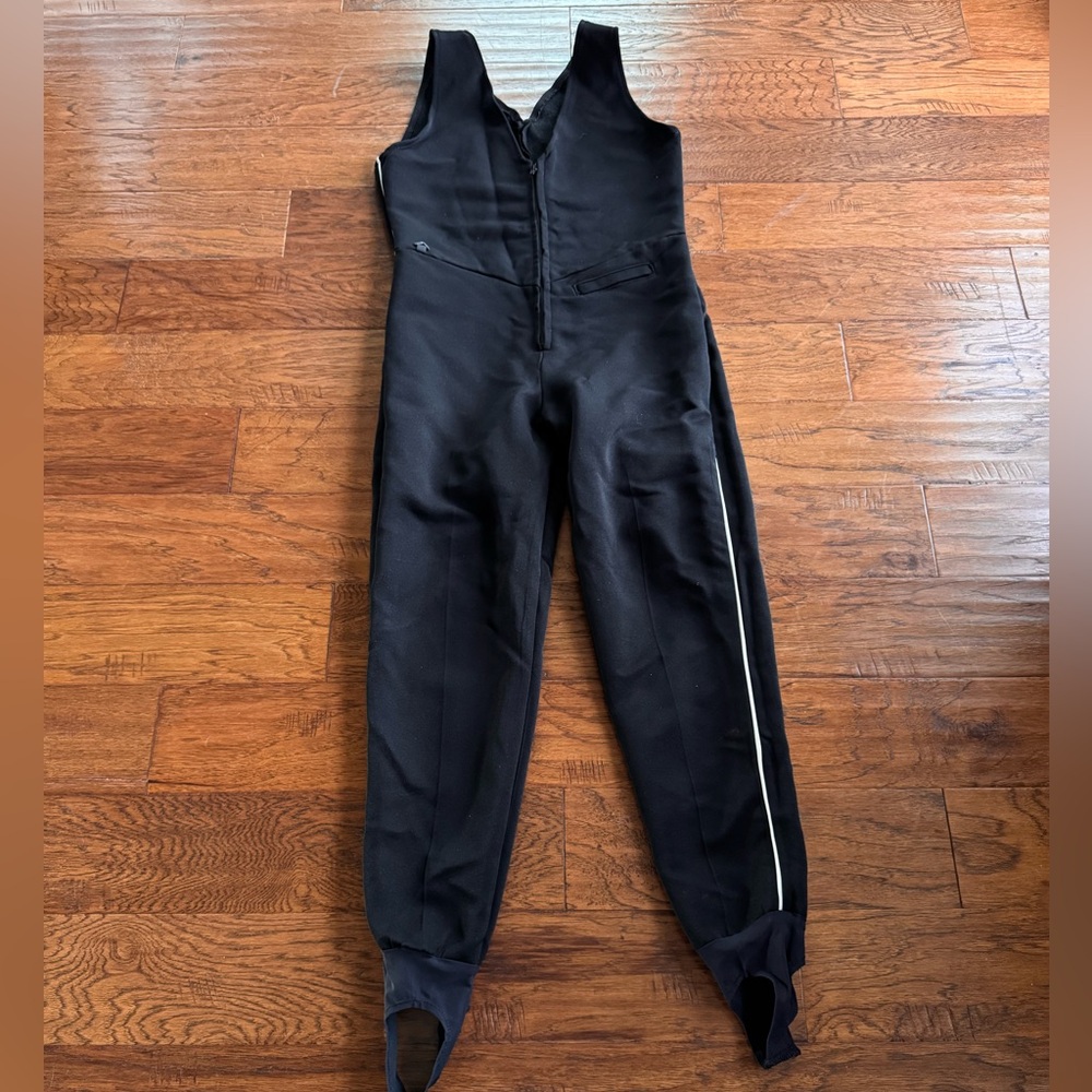 Vintage Obermeyer Black‎ Wool Blend Stirrup Jumpsuit